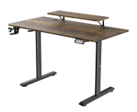Ultradesk HIGHLANDER Elektryczna regulacja Brązowe - 1295842 - zdjęcie 1